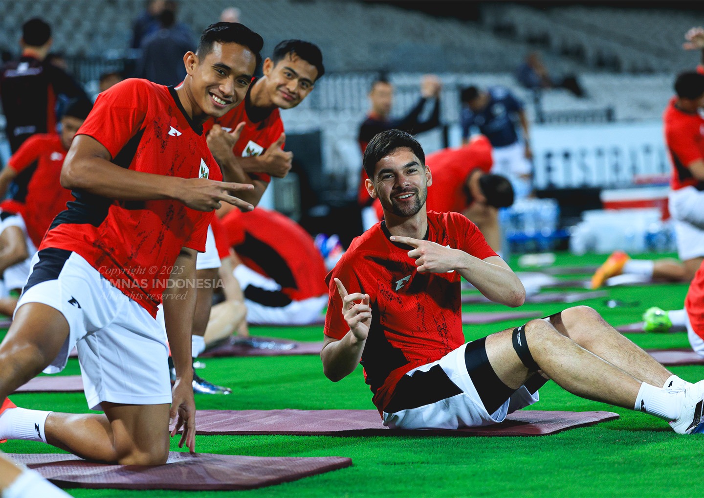 Latihan Timnas Indonesia.