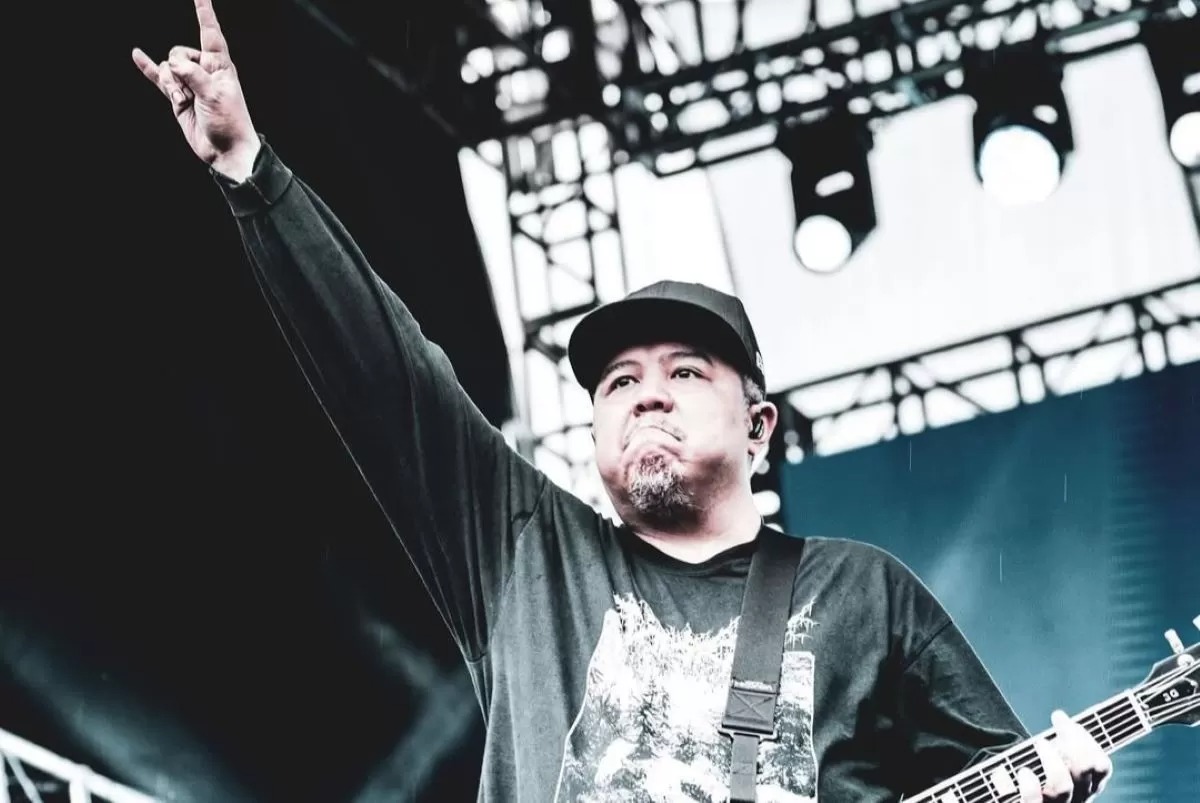 Gitaris grup band metal rock Seringai Ricky Siahaan.