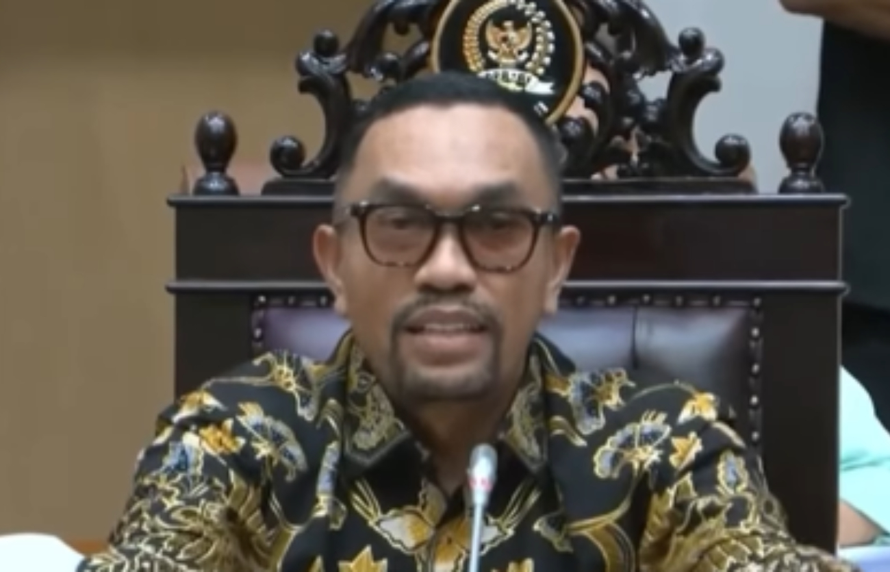 Ahmad Sahroni saat bahas masalah anggota sirkus OCI dengan pihak Taman Safari.