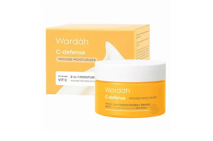 Wardah C-Defense Mousse Moisturizer.