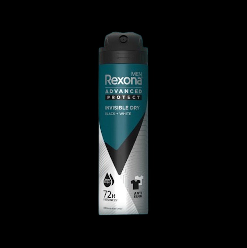 Rexona Men Invisible Dry Black + White Antiperspirant Spray.