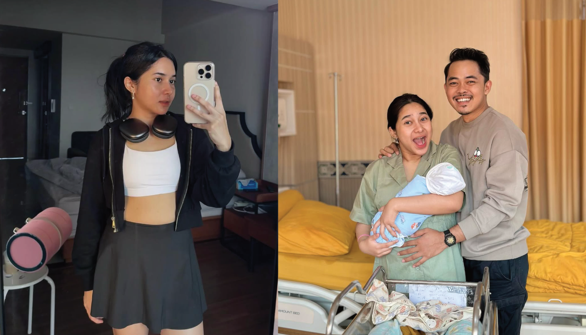 Kebersamaan Dilan Janiyar dan suami saat kelahiran putri pertamanya.