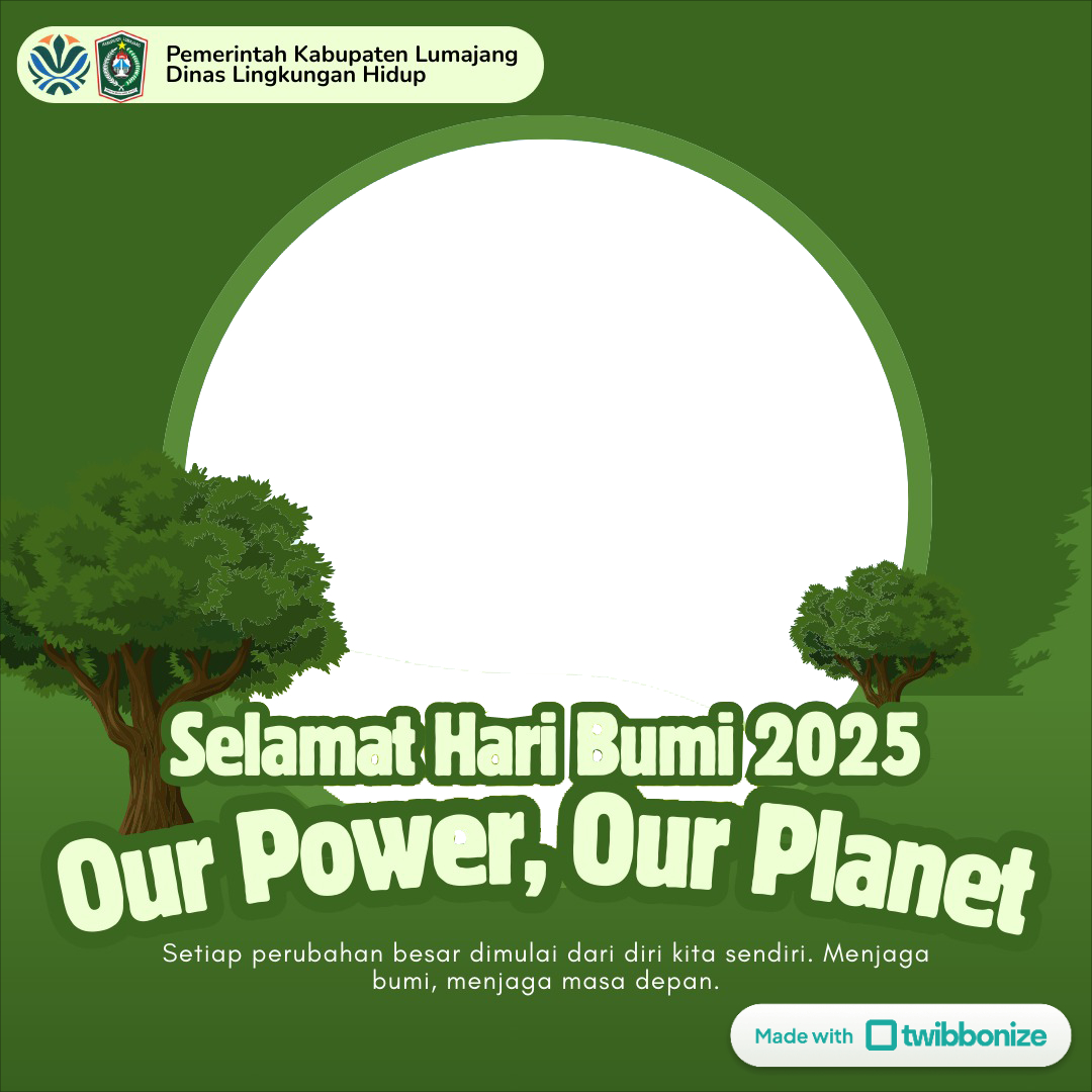 Twibbon Selamat Hari Bumi 2025.