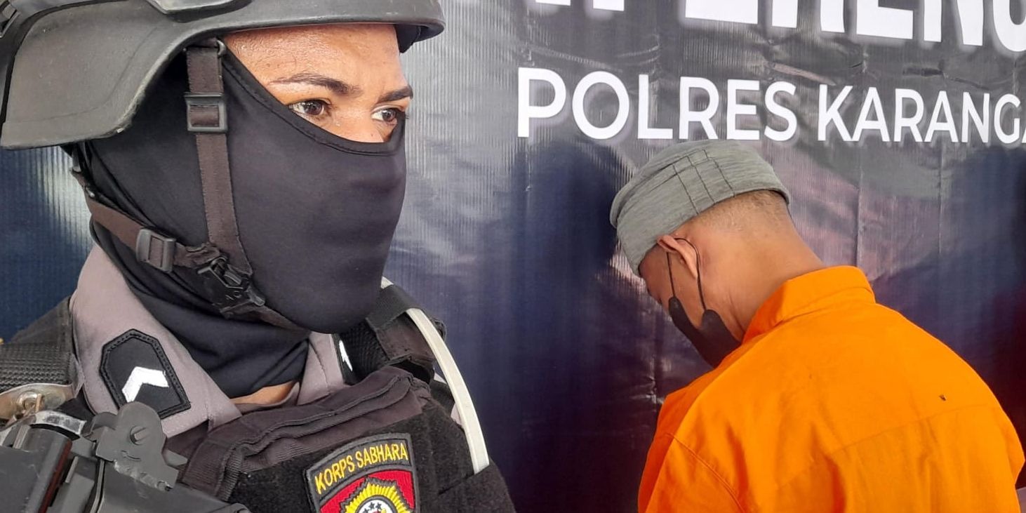 Peternak asal Desa Sroyo, Jaten, Karanganyar, Tri Muryanto ditangkap karena korupsi bantuan hibah sapi.