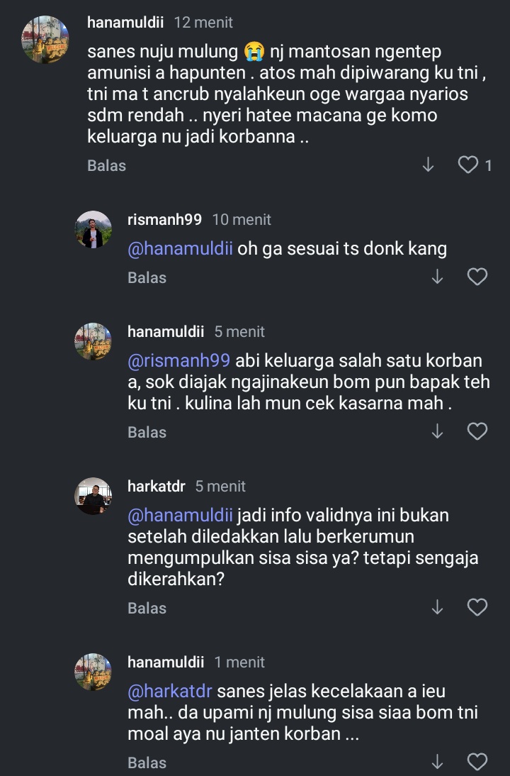 Pengakuan warga soal masyarakat yang berbondong-bondong menuju TKP ledakan amunisi.