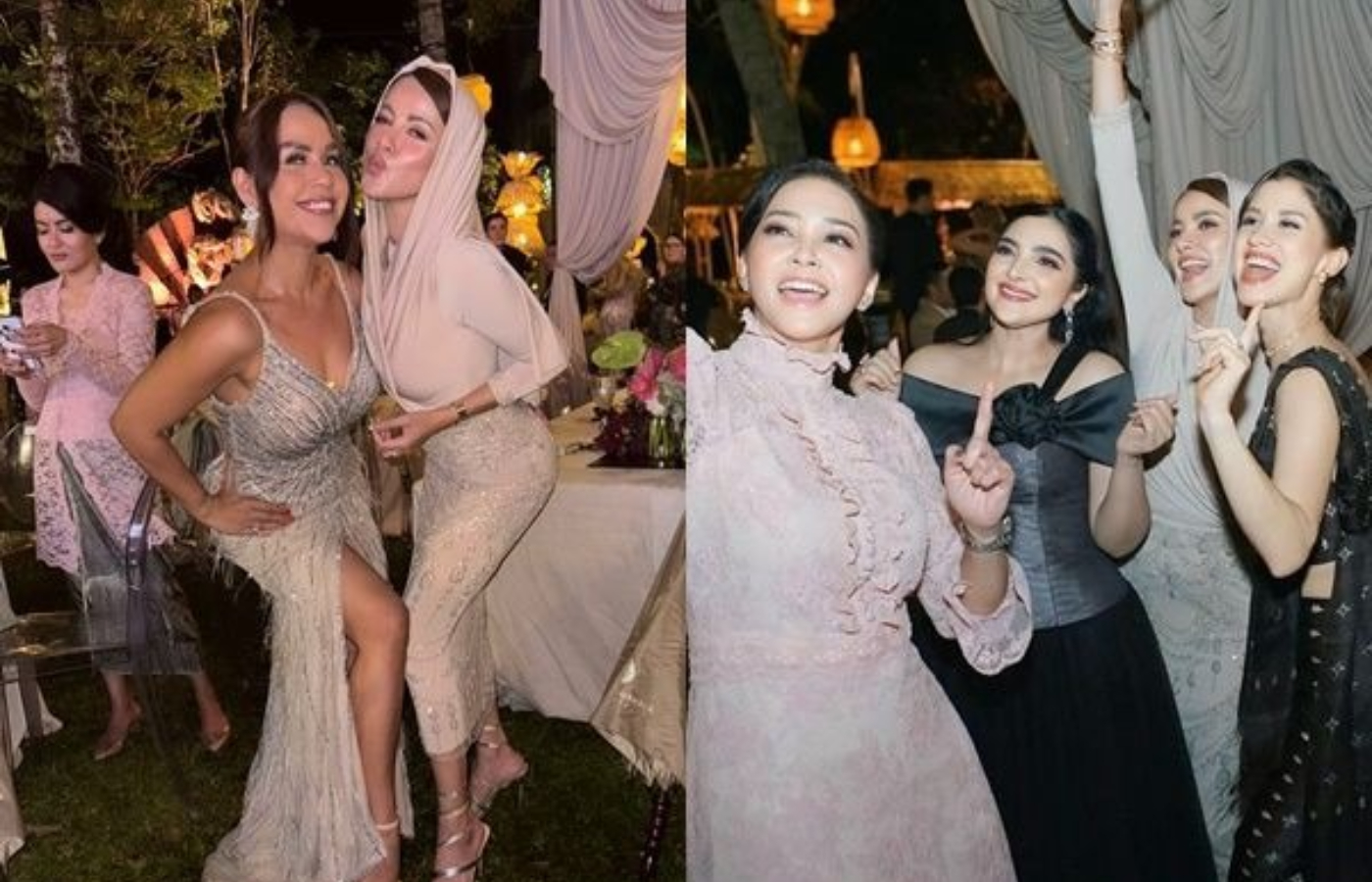 Penampilan Olla Ramlan di pernikahan Luna Maya dan Maxime Bouttier.