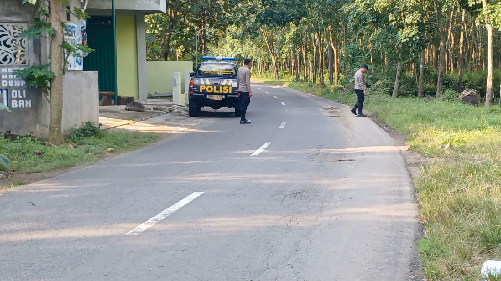 Buntut aksi begal payudara, polisi rutin patroli di Kecamatan&nbsp;Kedawung, Sragen.
