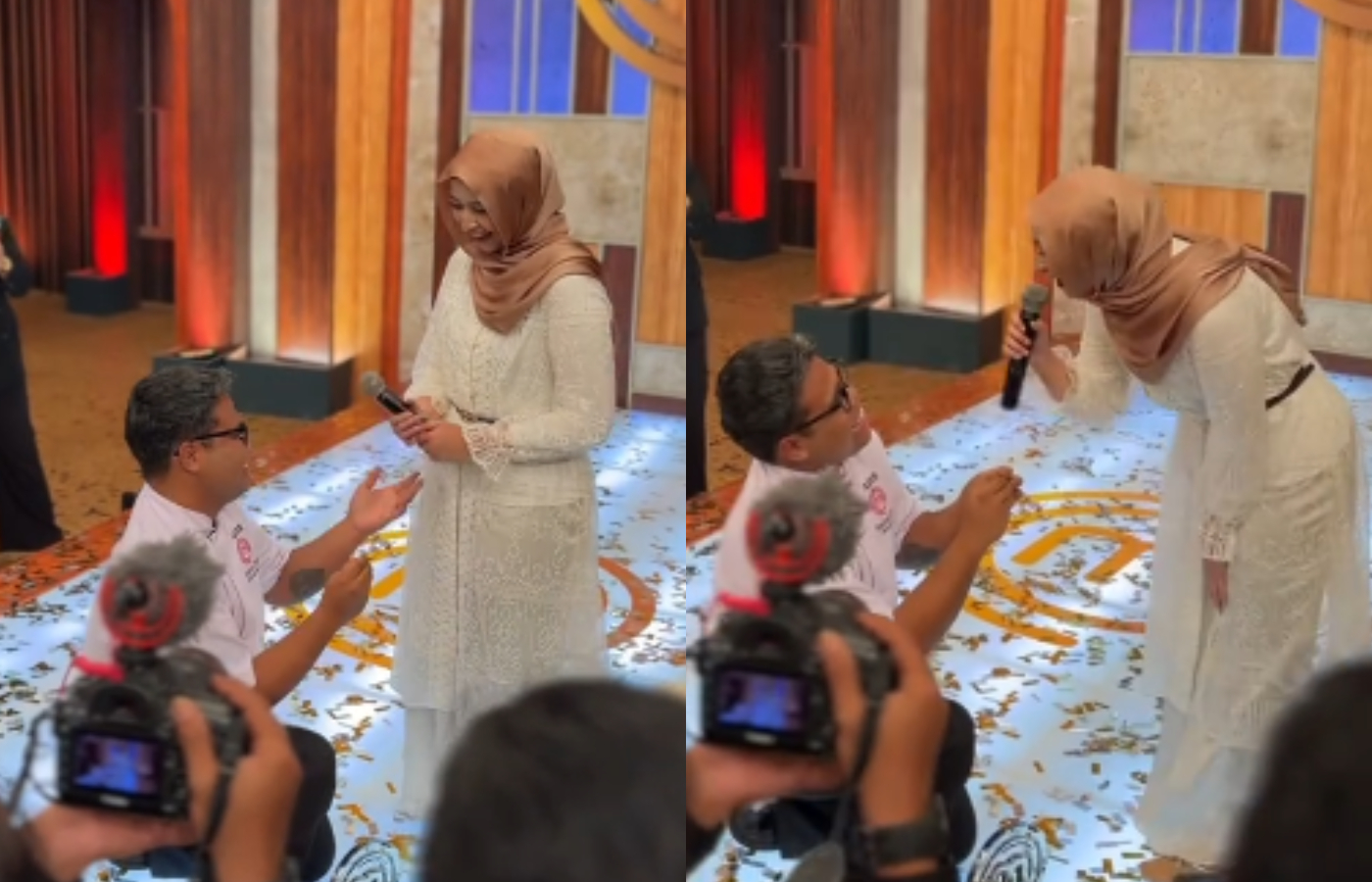 Momen Fajar lamar Zahra di final Masterchef Season 12.