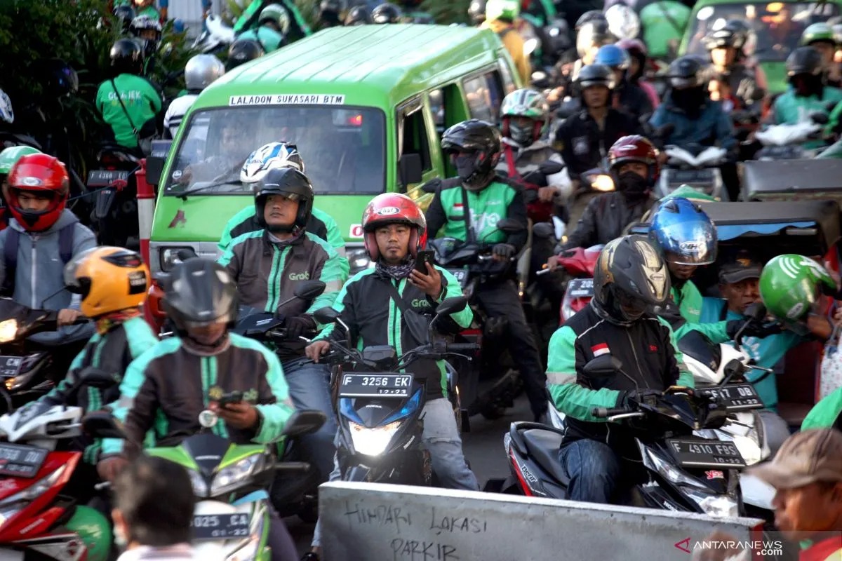 Ilustrasi Ojek Online.