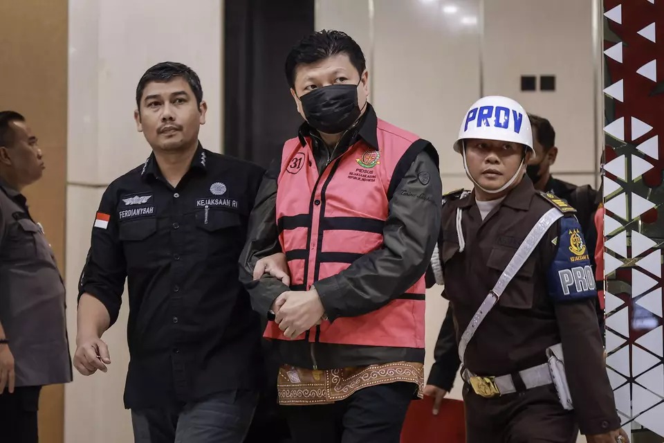 Iwan Setiawan Lukminto digiring Kejagung pada Rabu (21/5/2025).