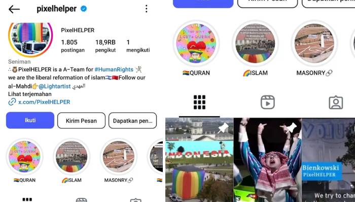 akun instagram @pixelhelper