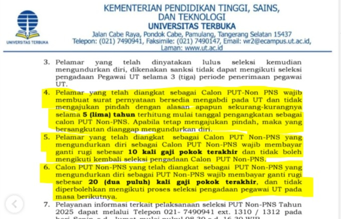 Lowongan kerja UT.