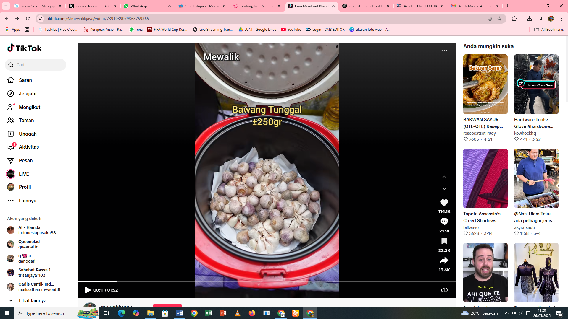 Mudah : Cara membuat blac garlic di rumah