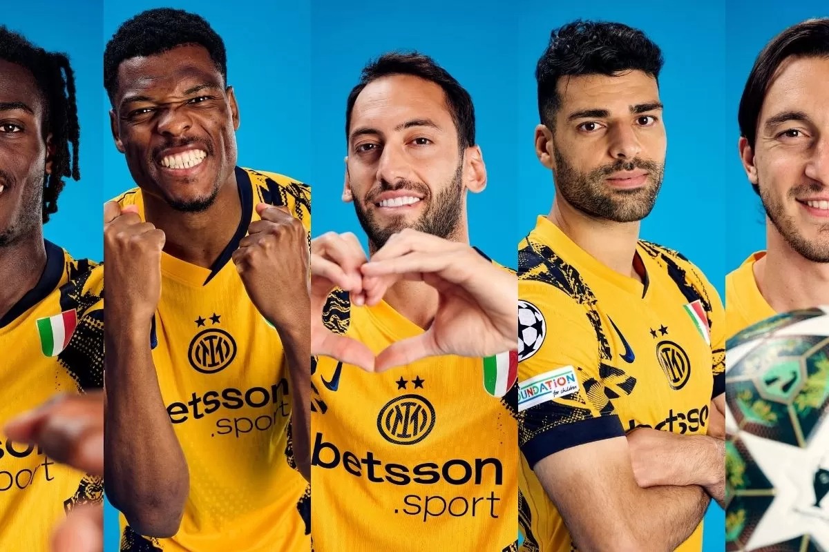 Jersey kuning Inter Milan diharapkan bawa hoki jelang hadapi Paris Saint-Germain.