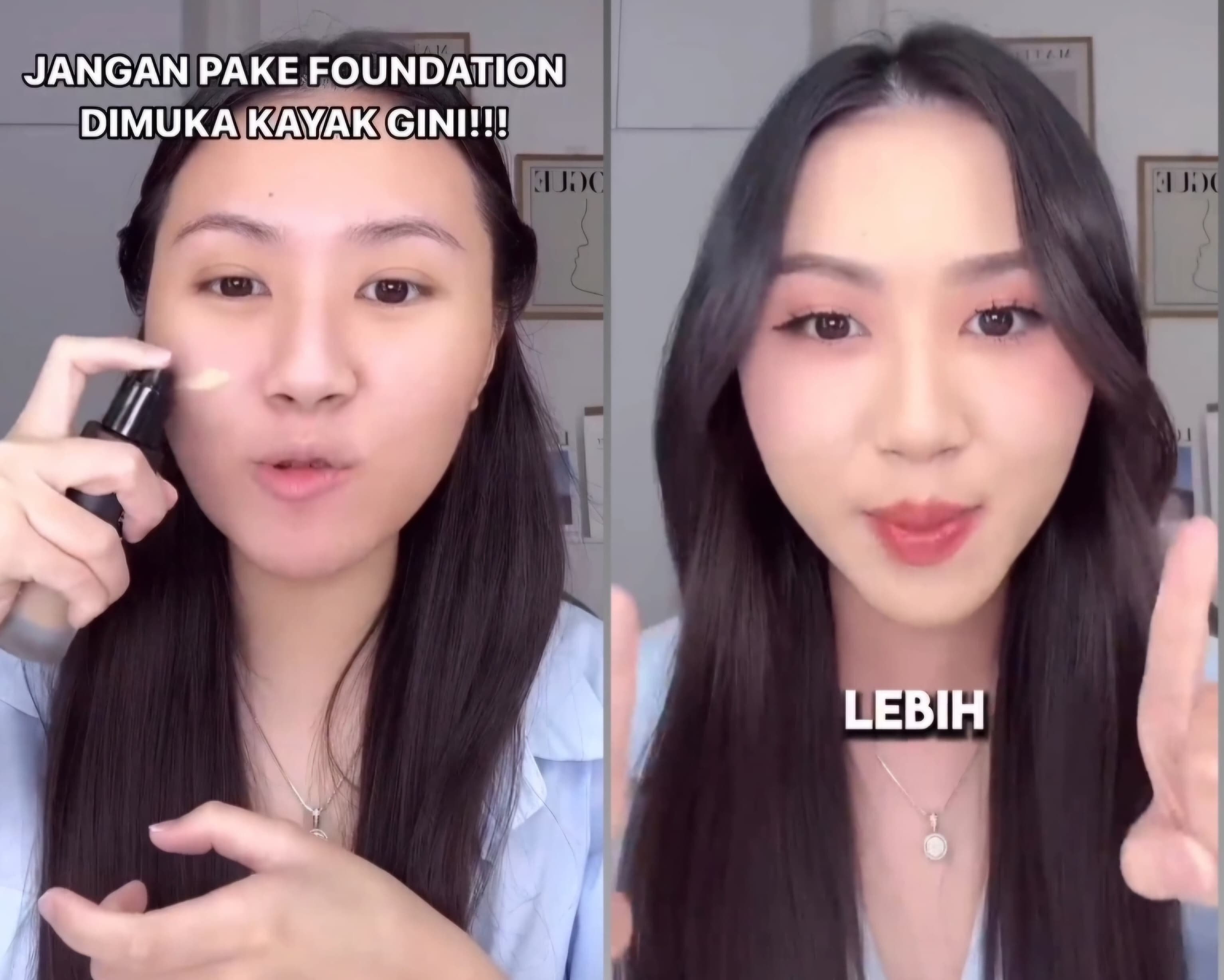 Tips menggunakan foundation ala beauty influencer Christina Immanuel.