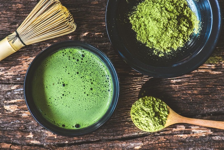 Ilustrasi minuman berbahan matcha.