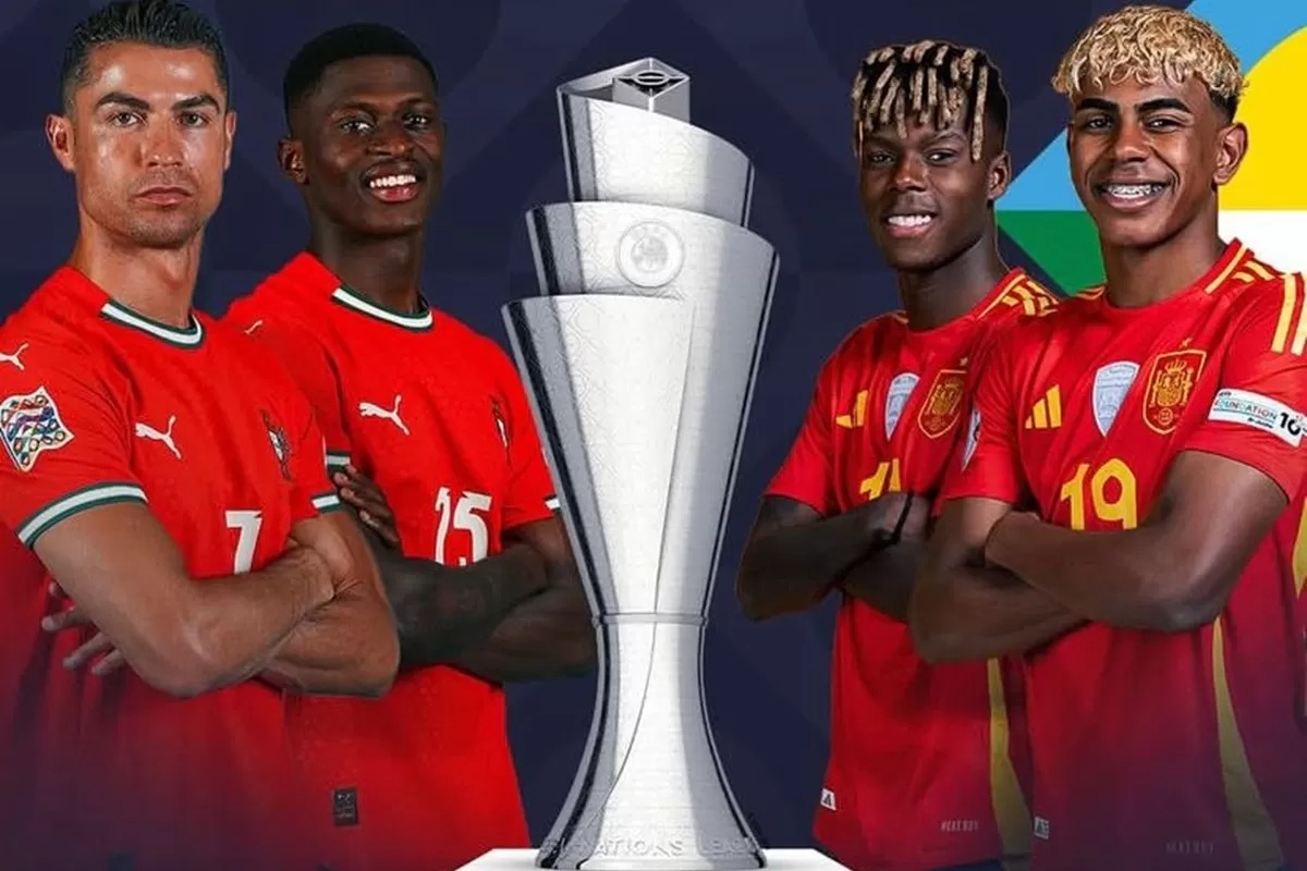Final akbar UEFA Nations League pertemukan Spanyol kontra Portugal di Allianz Arena, Munich, Jerman, Senin (9/6) mendatang.