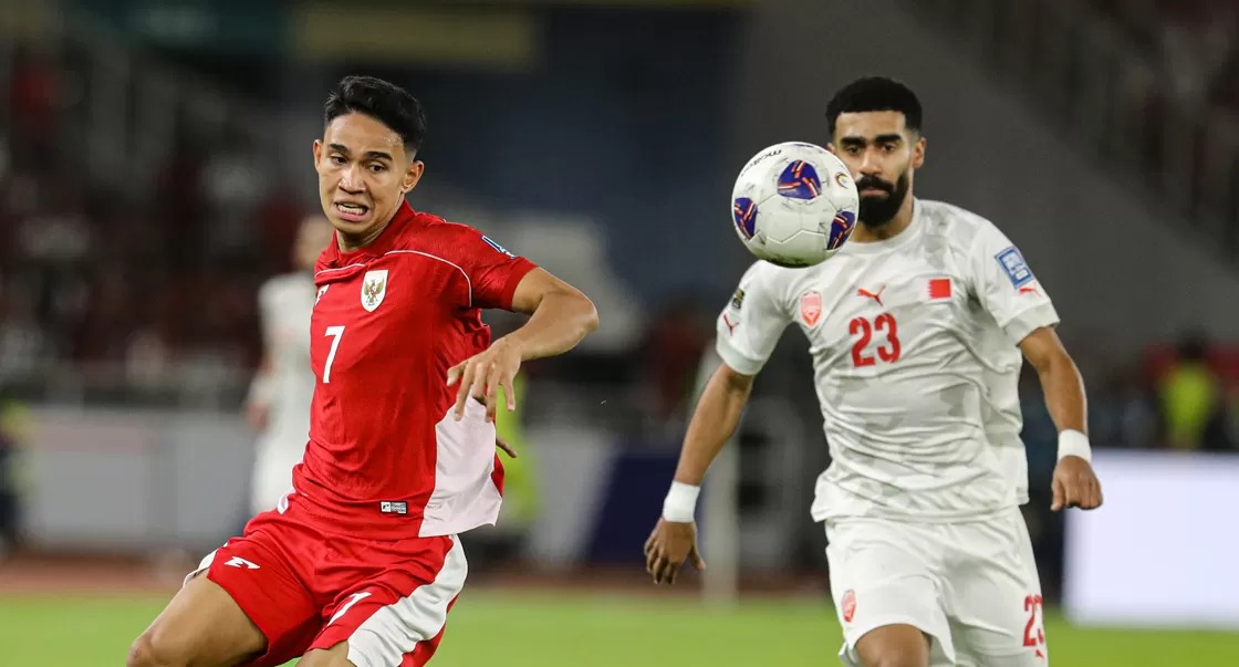 Pemain Timnas Indonesia Marselino Ferdinan.