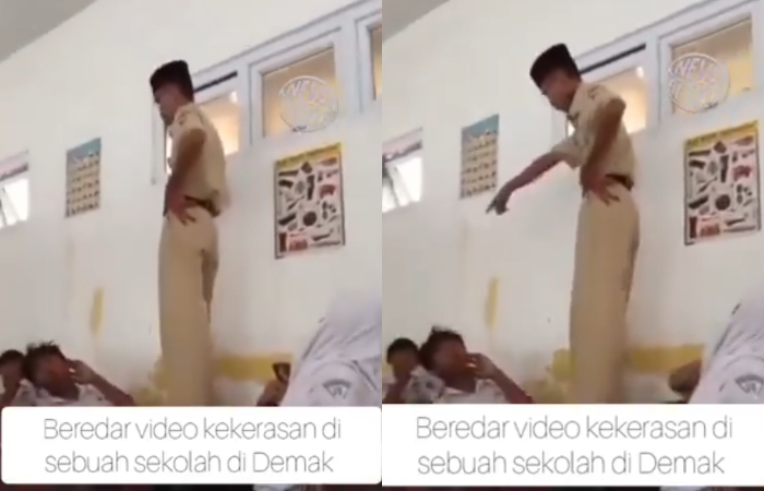 Viral dugaan penganiayaan oknum guru ke siswa SMP di Demak.