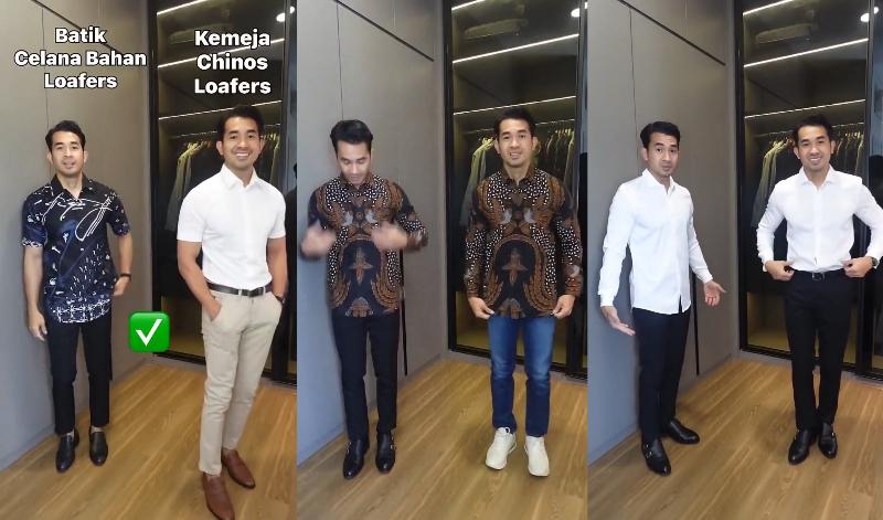 Inspirasi OOTD ke kondangan untuk pria.