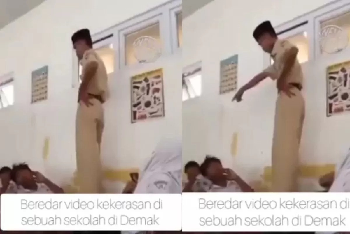 Dugaan penganiayaan oknum guru ke siswa SMP di Demak.