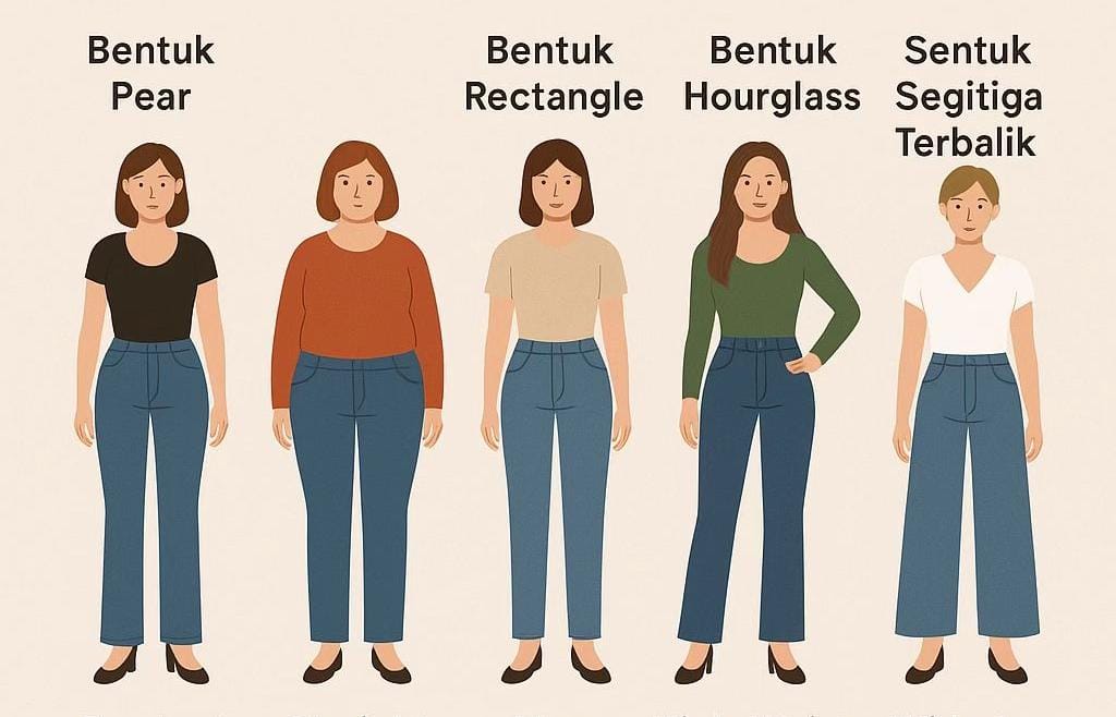 Pilih Celana Jeans Sesuai Bentuk Tubuhmu