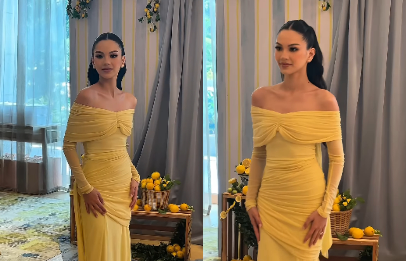 Penampilan Alyssa Daguise di momen bridal brunch.