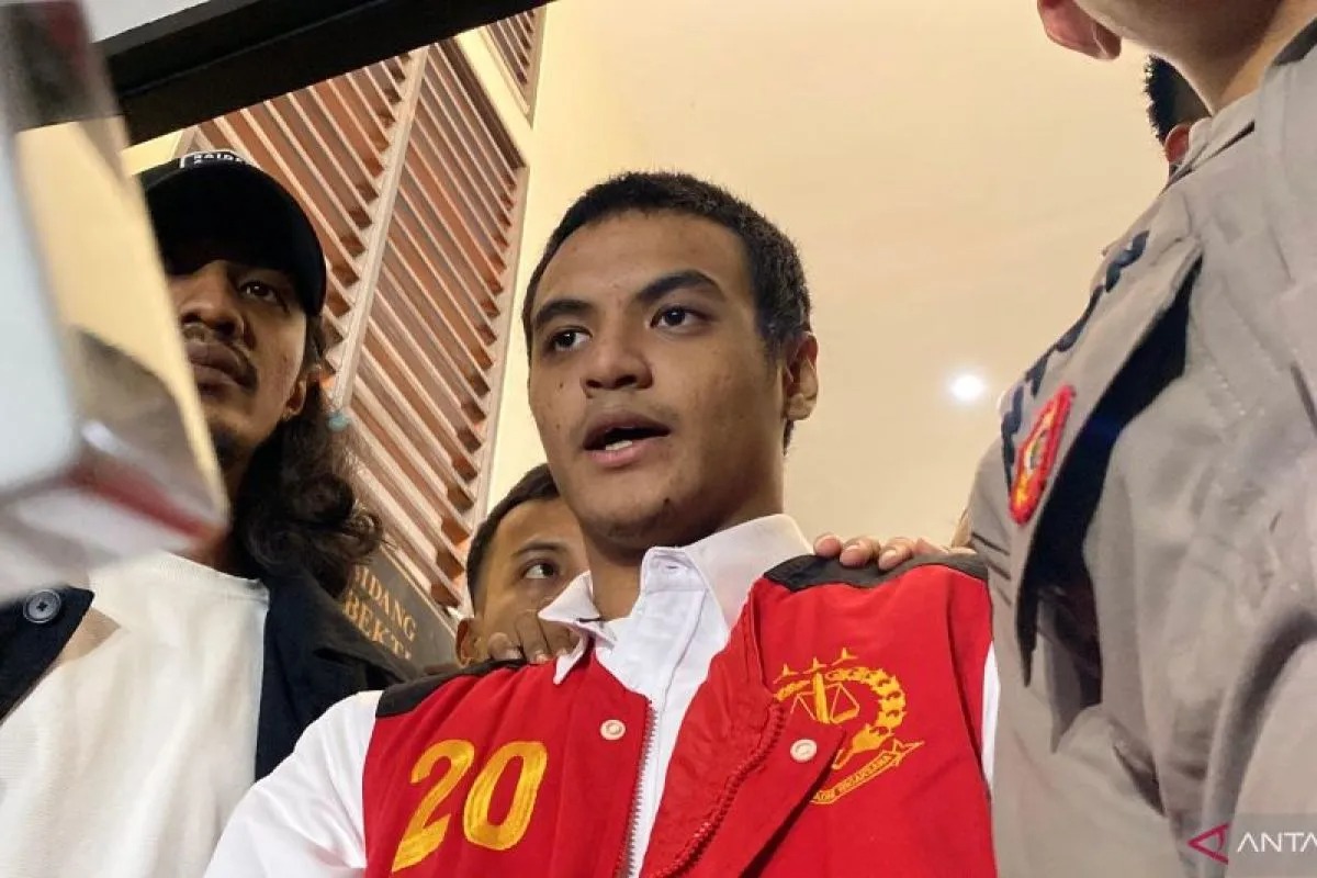 Terdakwa kasus dugaan aborsi dan persetubuhan terhadap anak Nikita Mirzani, Laura Meizani atau Lolly (17), Vadel Alfajar Badjideh memberikan keterangan di Pengadilan Negeri Jakarta Selatan