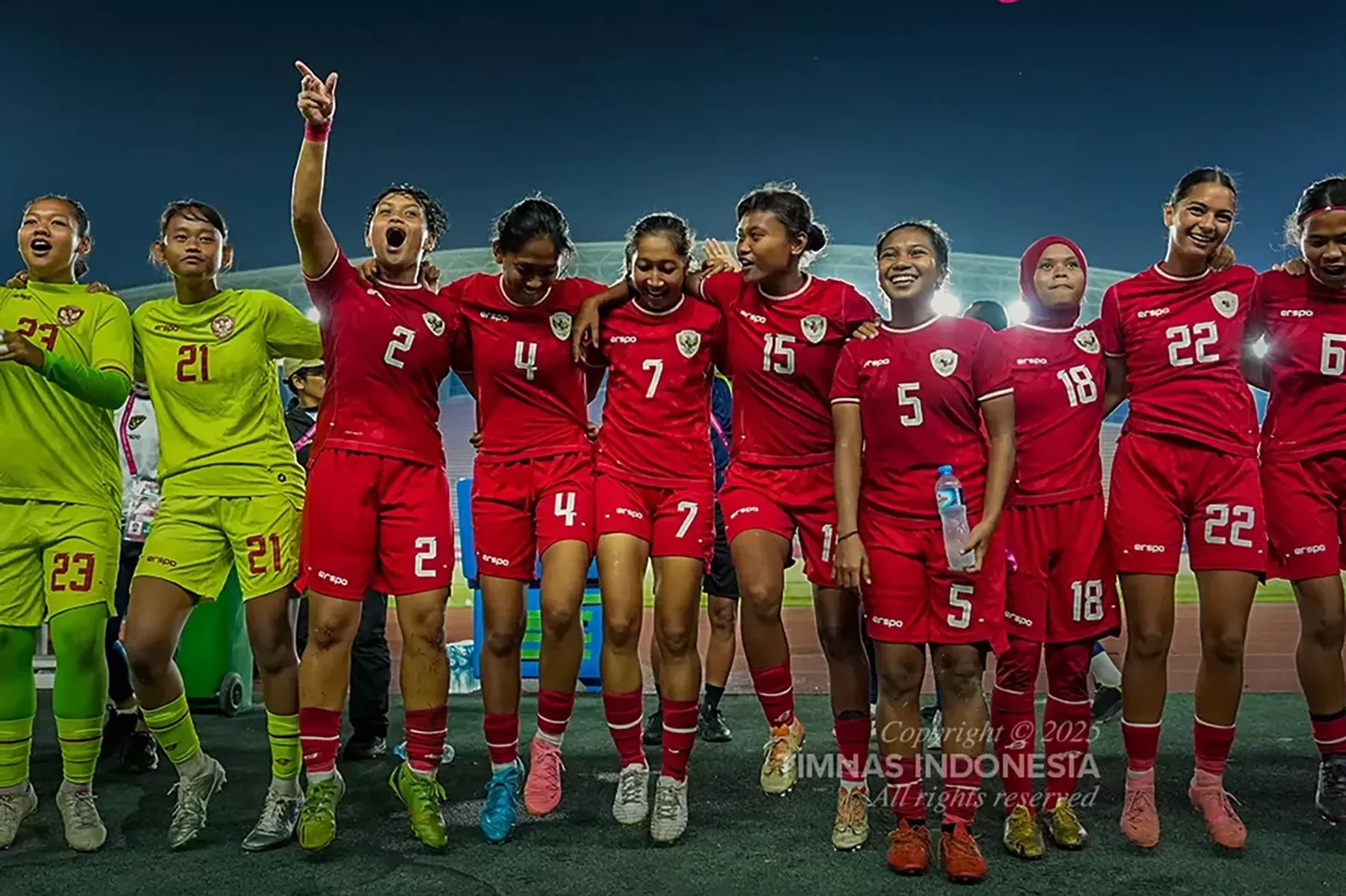 Pemain Timnas Putri Indonesia.