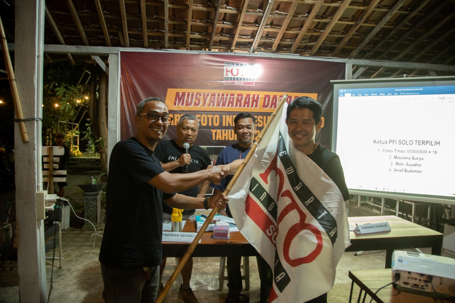 Yoma kembali terpilih menjadi Ketua PFI Solo dalam Musda PFI Solo di kompleks Waduk Cengklik, Ngemplak, Boyolali, Minggu (29/6/2025).
