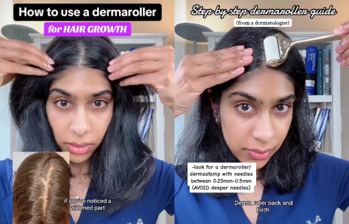 Cara menggunakan dermaroller yang benar.