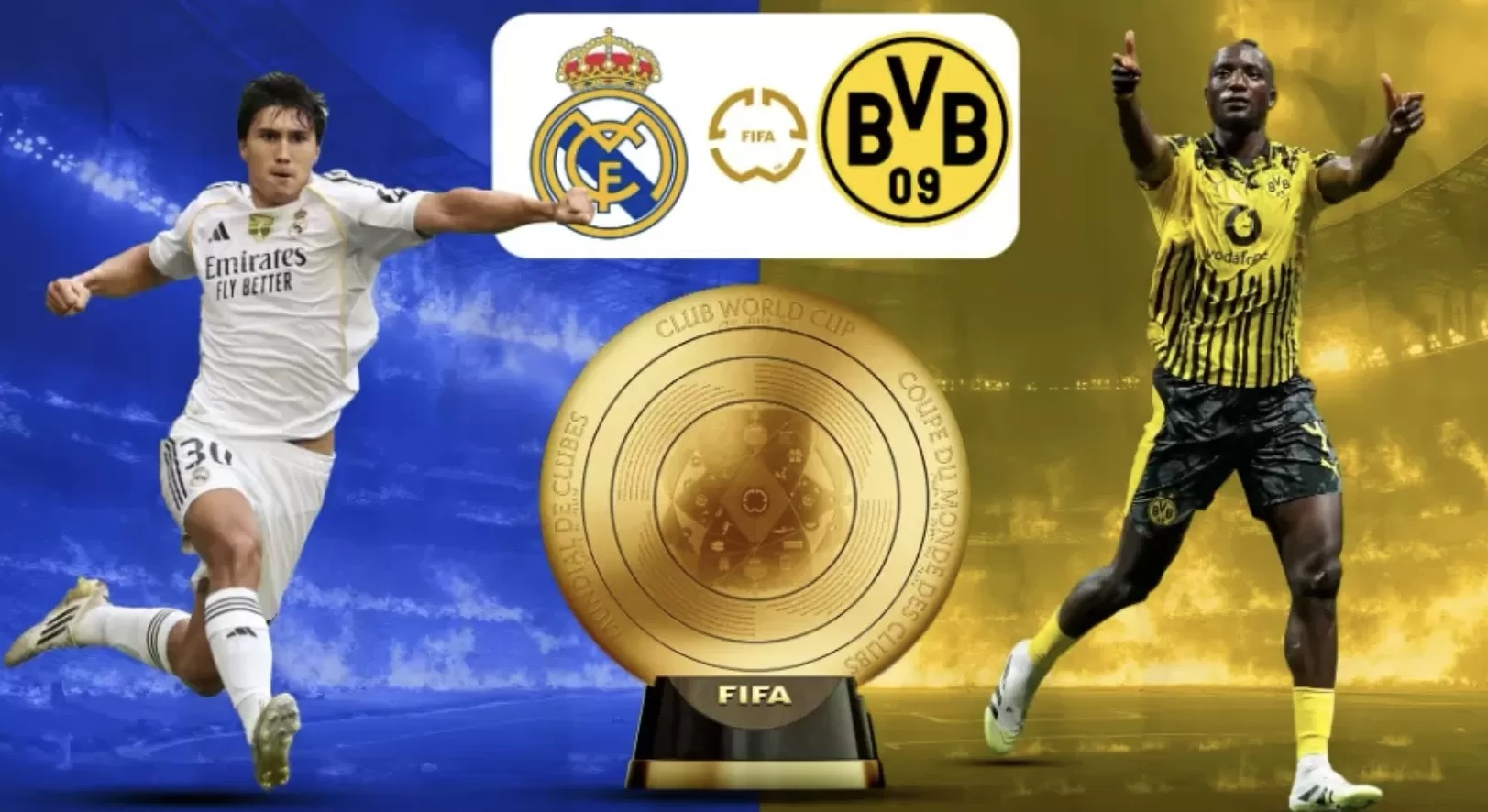 Duel Real Madrid vs Borussia di perempat final Piala Dunia Antarklub 2025.