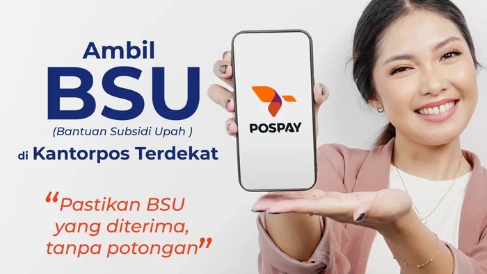 Penyaluran BSU lewat aplikasi Pospay