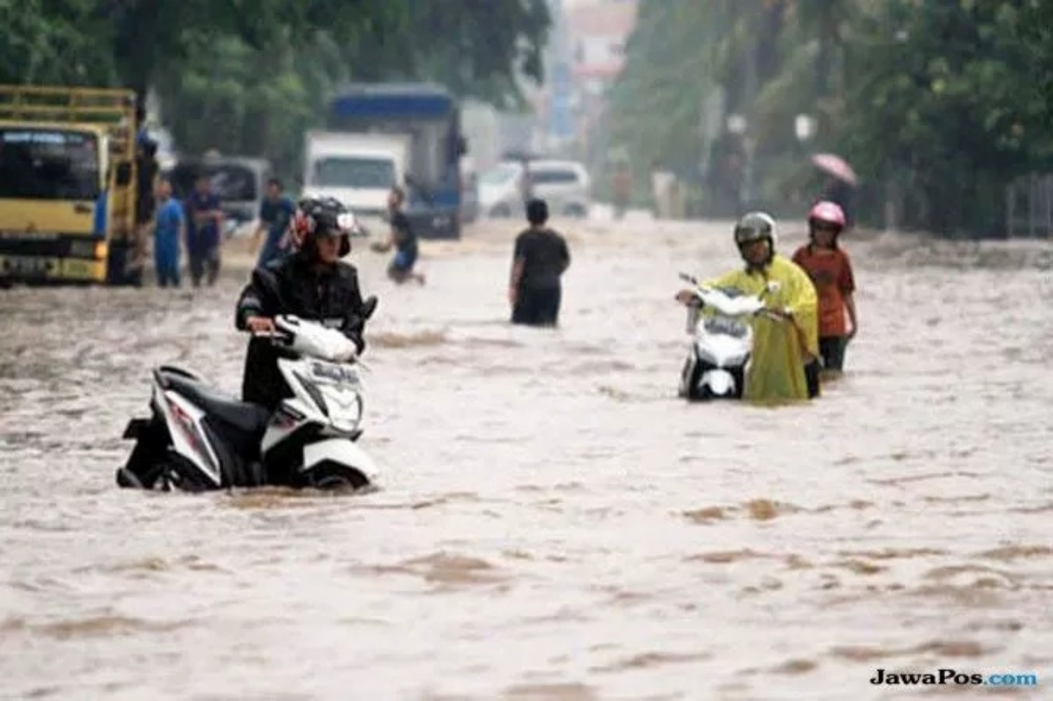 Ilustrasi banjir Jakarta.