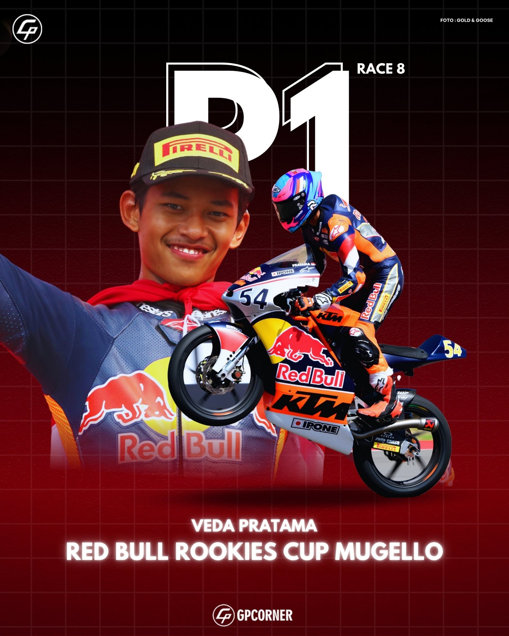MEMBANGGAKAN : Veda Ega Pratama Juara Red Bull Rookies Cup Sachsenring 2025