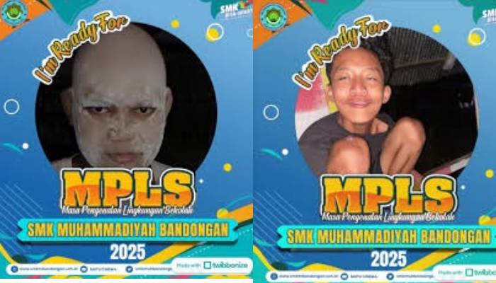 Twibbon SMK Muhammadiyah Bandongan yang viral di sosmed.