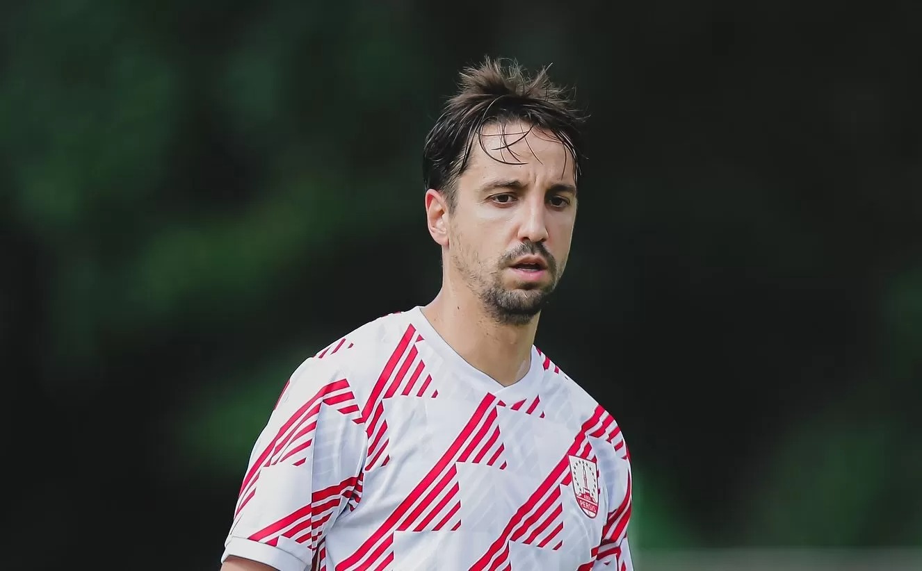 Adriano Castanheira saat jalani sesi latihan bersama Persis Solo di Stadion UNS.