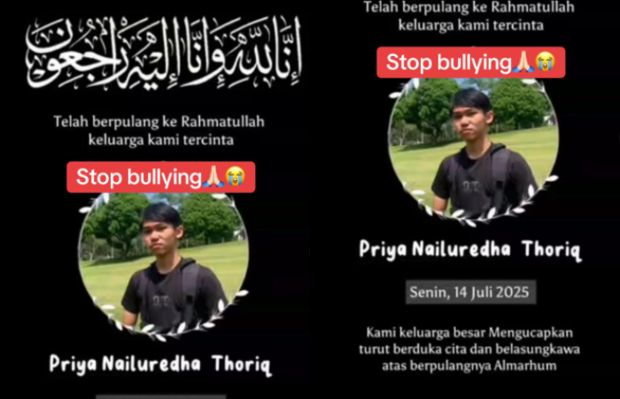 Priya Nailuredha Thoriq, seorang siswa di Garut meninggal dunia diduga jadi korban bullying teman.