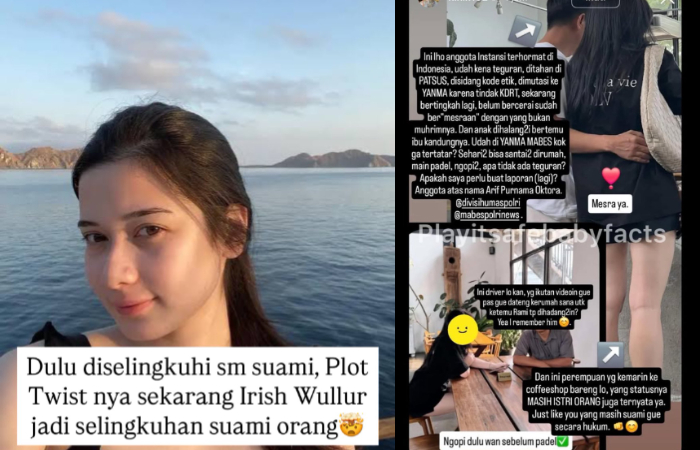 Iris Wullur diduga jadi selingkuhan suami orang.