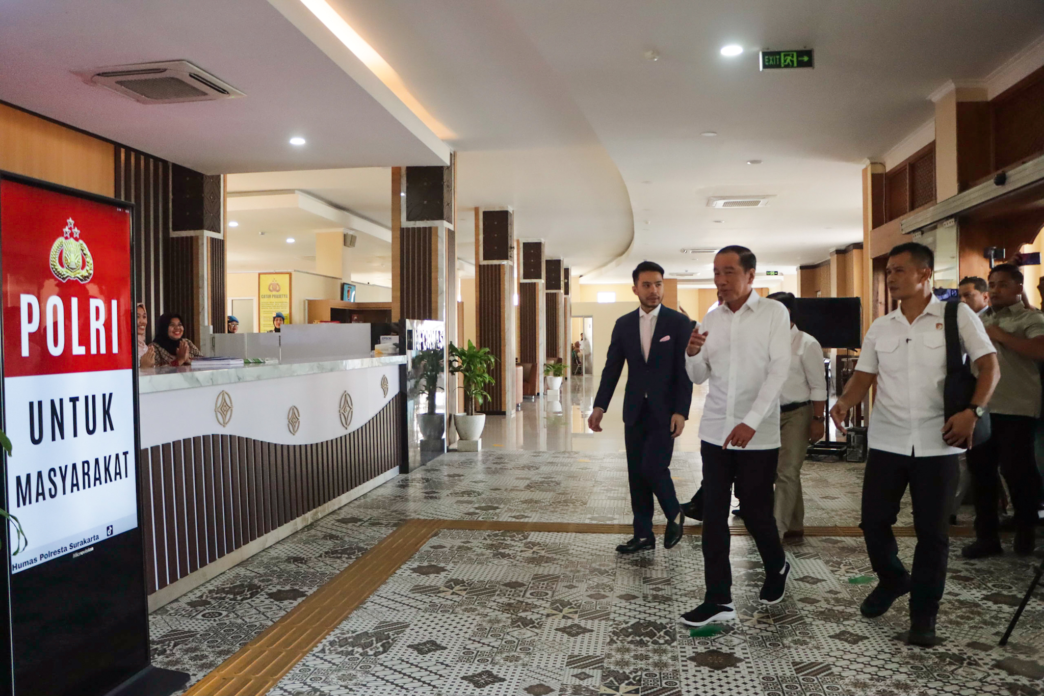 Jokowi jalani pemeriksaan di Mapolresta Surakarta terkait laporan pencemaran nama baik, Rabu (23/7/2025).