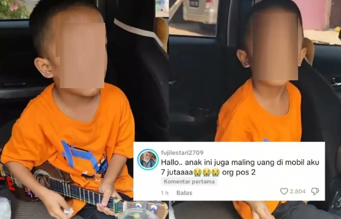 Viral pengamen anak di Tangerang.
