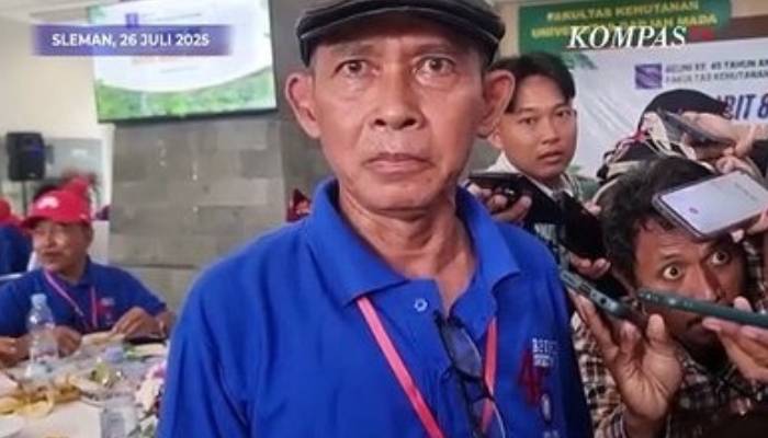 Mulyono teman seangkatan Jokowi di Fakultas Kehutanan UGM.