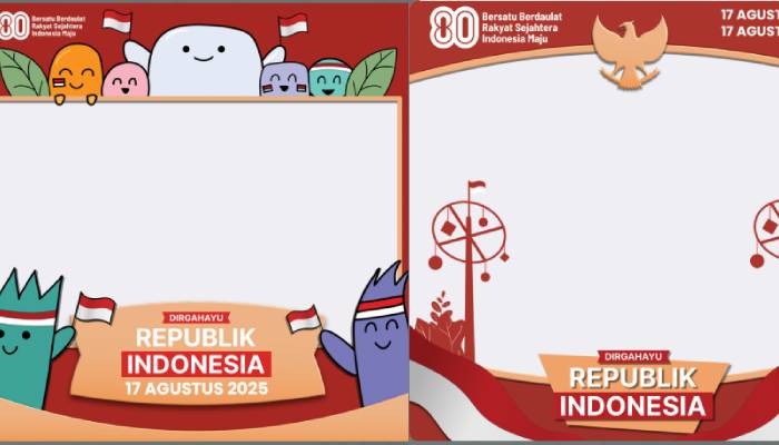 Contoh Twibbon Hut RI ke-80 2025.