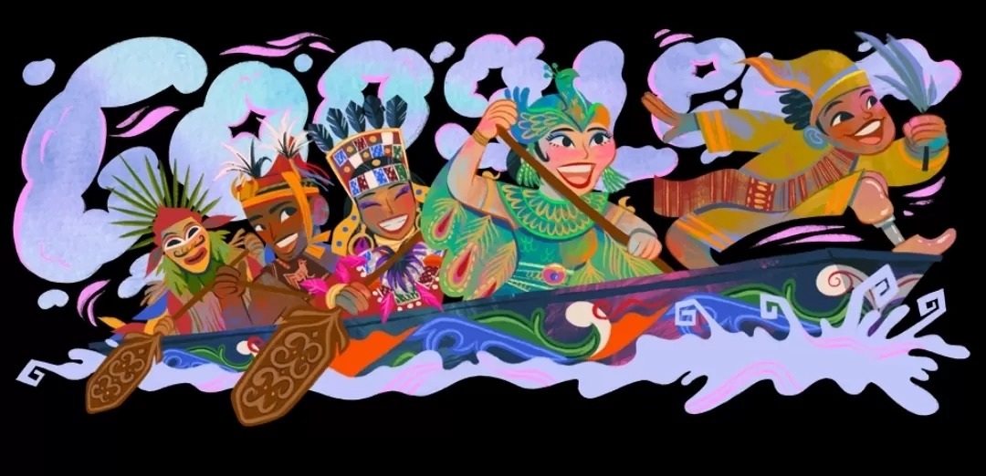 Google Doodle merayakan HUT ke-80 RI dengan mengangkat tradisi Pacu Jalur.