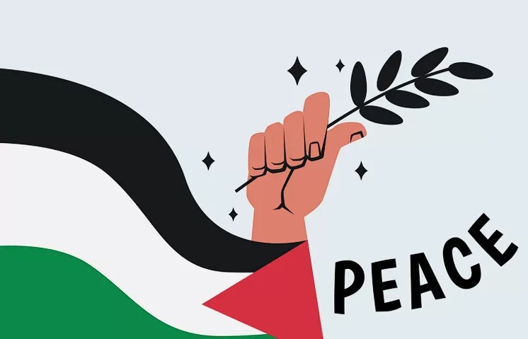 Ilustrasi solidaritas atas Palestina