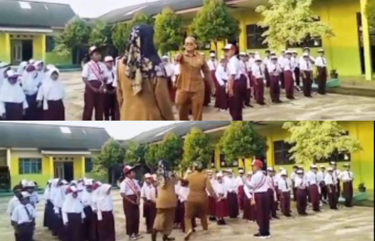 Viral Guru SD di Lampung nyaris cekik siswa.