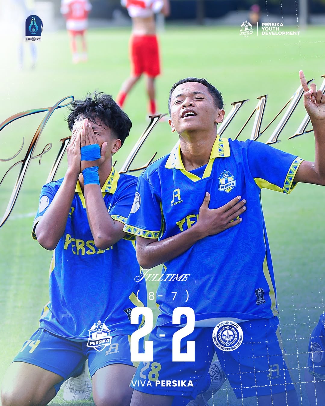 Hasil akhir Persika U-17 vs Persiharjo  U-17.