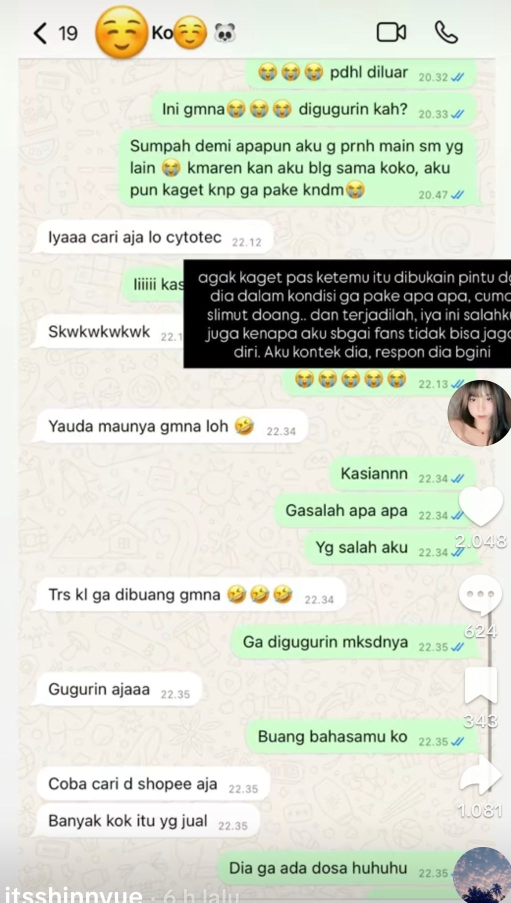 Bukti Sintya Cilla