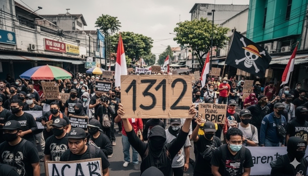 Arti kode 1312 yang viral di sosial media.