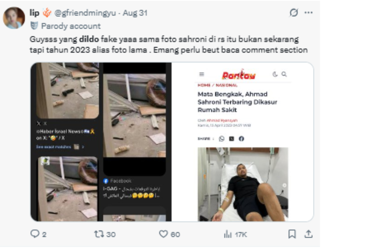 Terong hitam Sahroni.